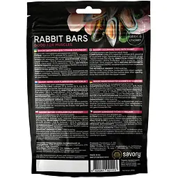Ласощі для собак Джерки Savory Rabbit Bars батончики з кроликом 100 г - мініатюра 2