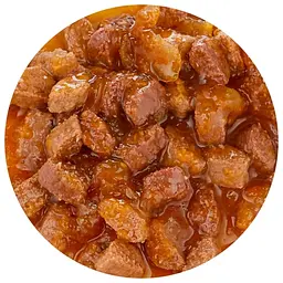 Вологий корм для дорослих котів Happy Cat Btl Lachs Garnelen Gelee, шматочки в желе, з лососем та креветкою, 100 г (1002310) - мініатюра 2