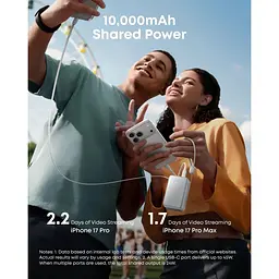 Павербанк Anker Black 10 000 mAh / 45 Вт (A1638H11) - мініатюра 5