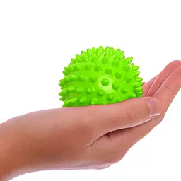 Масажний м'ячик EasyFit PVC 7.5 см жорсткий зелений - мініатюра 2