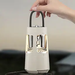 Кемпінговий ліхтар акумуляторний QD08 2in1 + Bluetooth колонка Biege - мініатюра 6