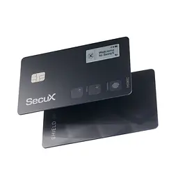Біометричний апаратний криптогаманець SecuX Shield BIO з відбитком пальця (B0CSS772MB)