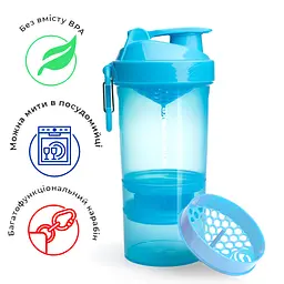 Шейкер спортивний Smart Shake 600 мл fit0011323 - мініатюра 2
