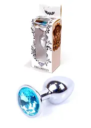 Анальна пробка Jewellery Silver Plug Light Blue