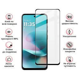 Скло захисне BeCover Motorola Moto G57 Power Black (714855) - мініатюра 2