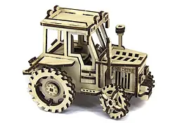 Дерев'яний конструктор Трактор John Deere 93 деталі - мініатюра 4