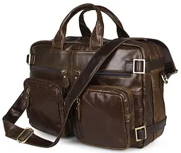 Чоловіча шкіряна сумка Vintage 39,5х29х13 см sum0013931
