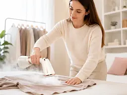 Відпарювач ручний KY-003 1500 Вт WHITE / Відпарювач вертикальний білий - мініатюра 5