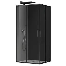 Душова кабіна без піддону Koer Sr SC10-90x90x195-TR-07 прозоре скло Easy Clean 6мм, графіт KR5944, Графит, прозорий, графіт