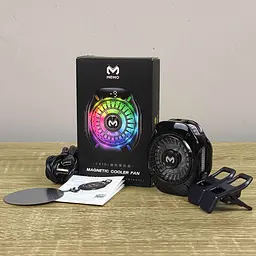 Ігровий кулер для телефону MEMO CX10 Pro RGB + ігрові напальчники MEMO FS01 - мініатюра 6