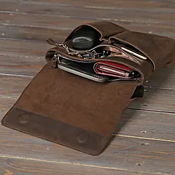 Чоловіча шкіряна сумка SHVIGEL 25,5х23х4,5 см sum0012623 - мініатюра 9