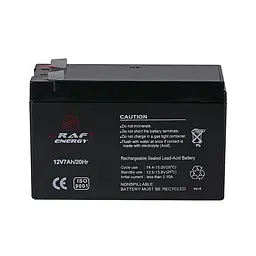 Акумуляторна батарея 12В 7Аг Kraft 12V7Ah/20Hr F2 AGM свинцево-кислотна (44-00046) - мініатюра 3