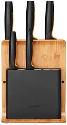 Набір кухонних ножів з бамбуковим блоком Fiskars Functional Form ™ 5 шт 1057552 - мініатюра 2