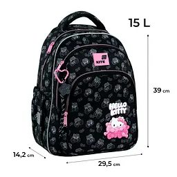 Рюкзак для початкової школи Kite Education 763M HK Чорний (HK26-763M) - мініатюра 3