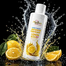 Лубрикант MyLove Aroma Series IntimMassage 2in1 Lemon, 300 мл - мініатюра 2