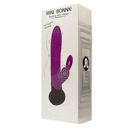 Вібратор-кролик Adrien Lastic Mini Bonnie, 19.7х3.6 см фіолетовий - мініатюра 2