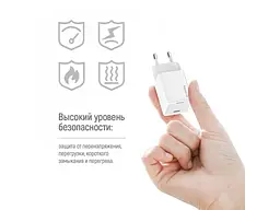Мережевий зарядний пристрій ColorWay GaN Mini 45 W White (CW-CHS057PD-WT) - мініатюра 6