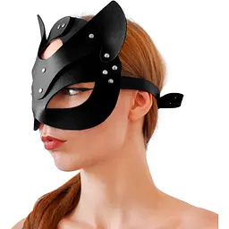 Маска Кішечки Art of Sex - Cat Mask, Чорний - мініатюра 3