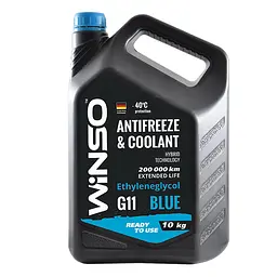 Антифриз Winso Antifreeze & Coolant Blue -40°C голубий G11, 10 кг (881080) - мініатюра 2