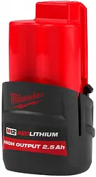 Акумулятор Redlithium M12 12В 2.5А·год 0.2кг Milwaukee hoz0014293