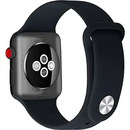 Ремінець Uwatch Silicone Strap for Apple Watch 38/40 mm Blue Cobalt - мініатюра 2