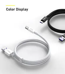 Кабель Baseus Superior Series Fast Charging USB to USB-C 66W 1m (CATYS-01) Black [67658] - мініатюра 12