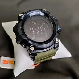 Чоловічий наручний годинник 1384 Black-Military Wrisband Skmei acs0030782 - мініатюра 4