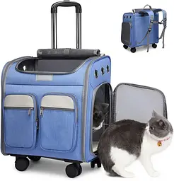 Візок-рюкзак для переноски собак і котів Voyager Pet LVGB2010 з телескопічною ручкою і 4-ма колесами