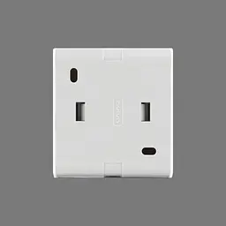 Розетка Ovivo Electric Nivo, одинарна з заземленням, з кришкою, та шторками, накладна, біла - мініатюра 5