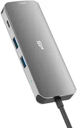 Док-станція - хаб Usb-C Silicon Power 8-in-1 SR30 Docking Station - мініатюра 4