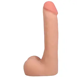 Фалоімітатор Doc Johnson The Realistic Cock ULTRASKYN 23 см з мошонкою - мініатюра 2