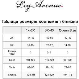 Костюм школярки Leg Avenue Schoolgirl XL/XXL, боді з краваткою - мініатюра 3