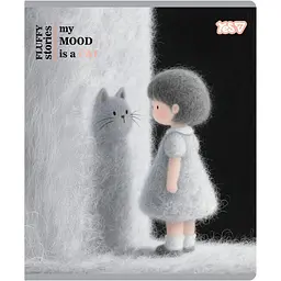 Зошит учнівський Yes My mood is a cat А5 12 аркушів коса лінія 10 шт. (768607) - мініатюра 4