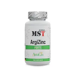 L-аргінін, цинк MST Nutrition ArgiZinc Forte, 60 капсул для підтримки загального самопочуття