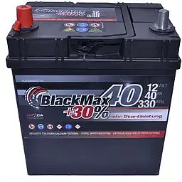 Автомобільний акумулятор BlackMax 6СТ-40Ah Аз ASIA 330A (EN) ТК B4019 - мініатюра 2