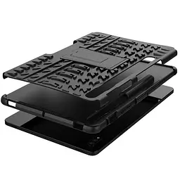 TPU+PC чохол Protector Stand для Samsung Galaxy Tab S9+ / S9 FE+ / S10+ 12.4'' (Pen slot) Black - мініатюра 5