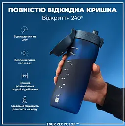 Пляшка для води ION8 750 мл (ЕКО пляшка) BPA Free Navy (I8RF750NAV) - мініатюра 4