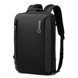 Рюкзак міський Ozuko 9490S 9л з відділенням для ноутбука до 15,6" Black (16211)