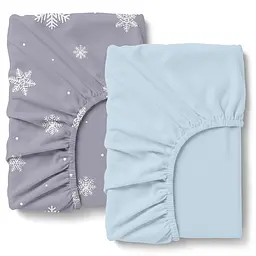 Набір простирадло на резинц фланель 80х160 ICY BLUE COSAS (4822052485538)