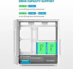 Корпус SAMA S40 без БЖ (S40-WHAPA4X1-GL) White - мініатюра 10