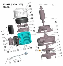 Насос відцентровий вертикальний 0.75кВт Hmax 21.5м Qmax 190л/хв (БЦПН) LEO LVSm1100 (775991) - мініатюра 3