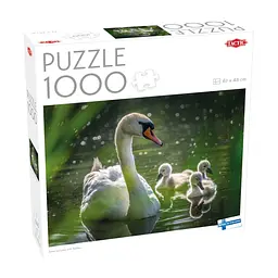 Пазл Tactic Лебедь на озере с птенцами, 1000 элементов (59218)