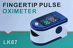 Портативний пульсометр оксиметр на палець Pulse Oximeter LK87 - мініатюра 4