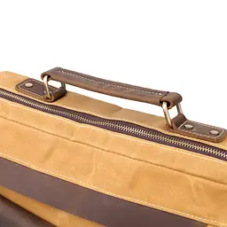 Стильний портфель з якісного текстилю зі шкіряними вставками Vintage 37х28х8 см sum0027464 - мініатюра 6