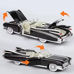 Колекційна металева модель автомобіля АвтоЕксперт Cadillac Eldorado Biarritz 1959 року з інерцією, світлом та звуком 1:24 - мініатюра 4