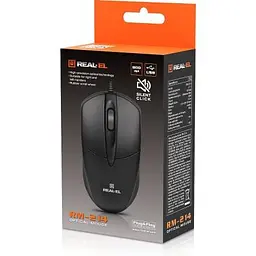 Комп'ютерна мишка Real-El RM-214 USB Black (EL123200039) - мініатюра 6