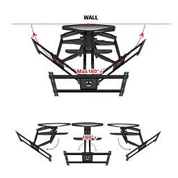Настінне кріплення для телевізора V-Star S65 для діагоналей 55"-85", кронштейн під тв на стіну - мініатюра 9