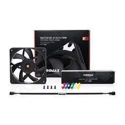 Кулер для корпуса Noctua NF-A12x15 PWM CHROMAX. BLACK. SWAP - миниатюра 6