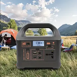 Портативна електростанція 200W - LiFePO4 батарея, з функцією UPS, розеткою 220В, швидкою зарядкою PD та сонячним входом. - мініатюра 6