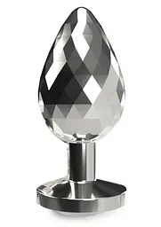 Анальна пробка Anal Play Disco Diamond Plug Large 9.7 см (сріблястий) - мініатюра 2